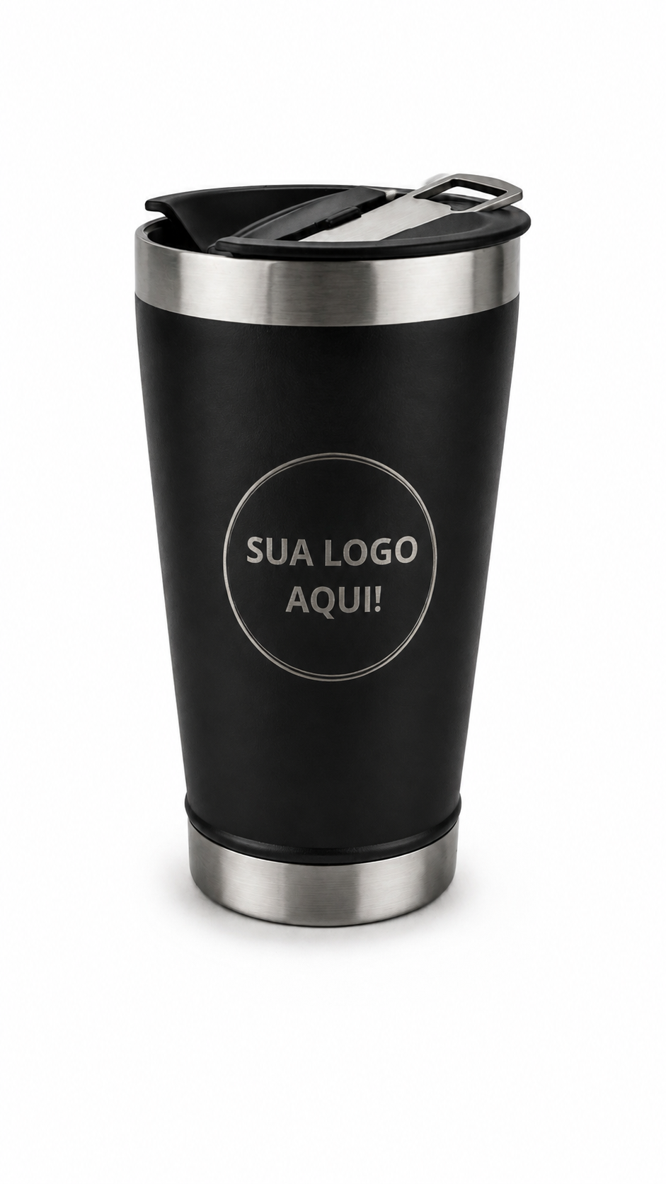COPO TÉRMICO PRETO 475 ML 5 unidades